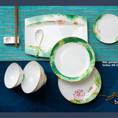BỘ BÁT ĂN CAO CẤP HOA SEN – TÂM HỒN THUẦN KHIẾT